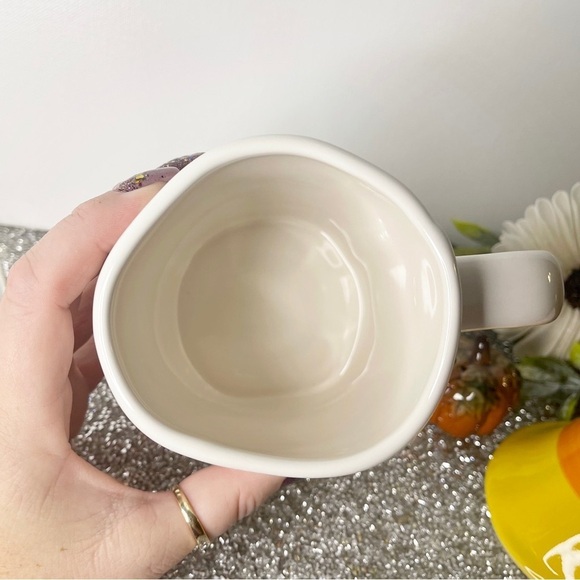 Rae Dunn Halloween You’re So Corny Gnome Mug with Candy Corn Topper New - Picture 4 of 7